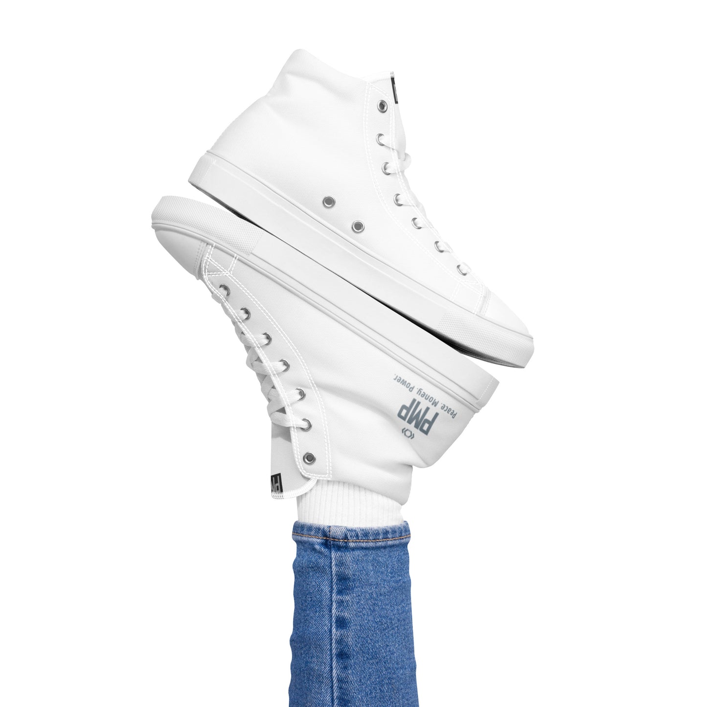 PMP Unisex High Top Canvas Shoes